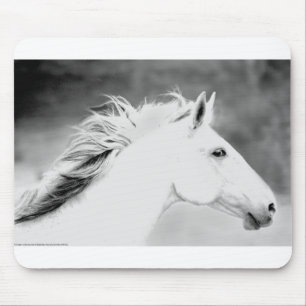 LIN26BW Mane in the Wind.tif Mouse Pad