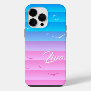 Lina - Custom Name Template Enchanting Colours iPhone 14 Pro Max Case