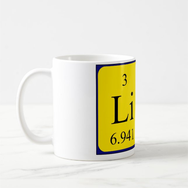 Lina periodic table name mug (Left)