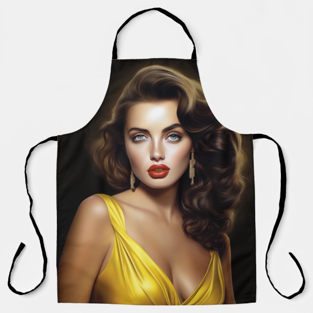 Lina - Super Model Latina!  Apron (Front)