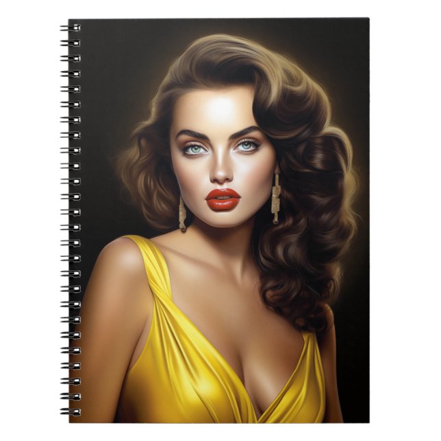 Lina - Super Model Latina!  Notebook (Front)