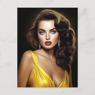 Lina - Super Model Latina! Postcard