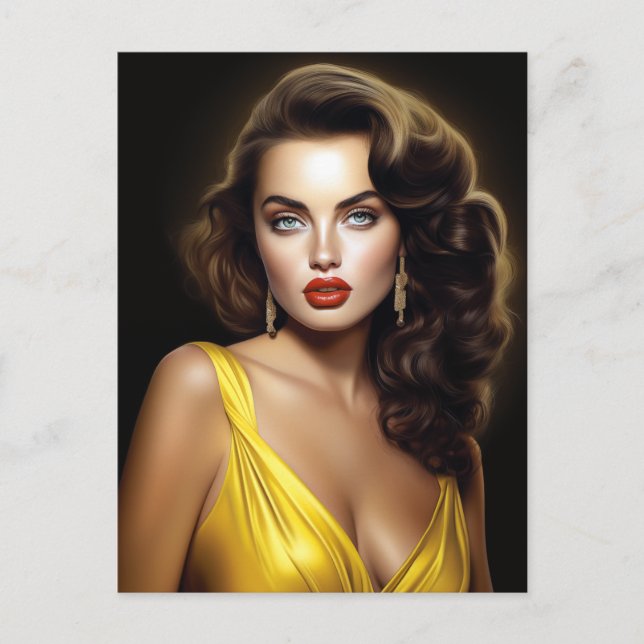 Lina - Super Model Latina!  Postcard (Front)