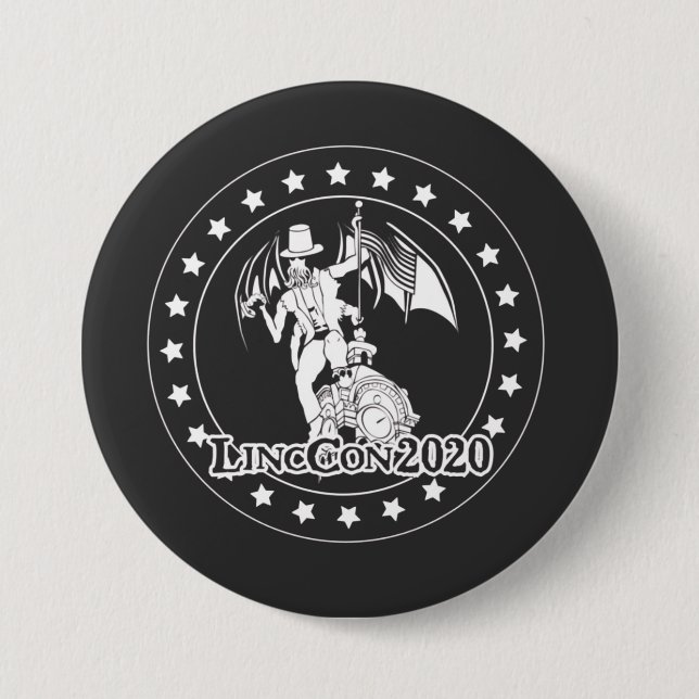 LincCon 2020 3 Inch Round Button (Front)