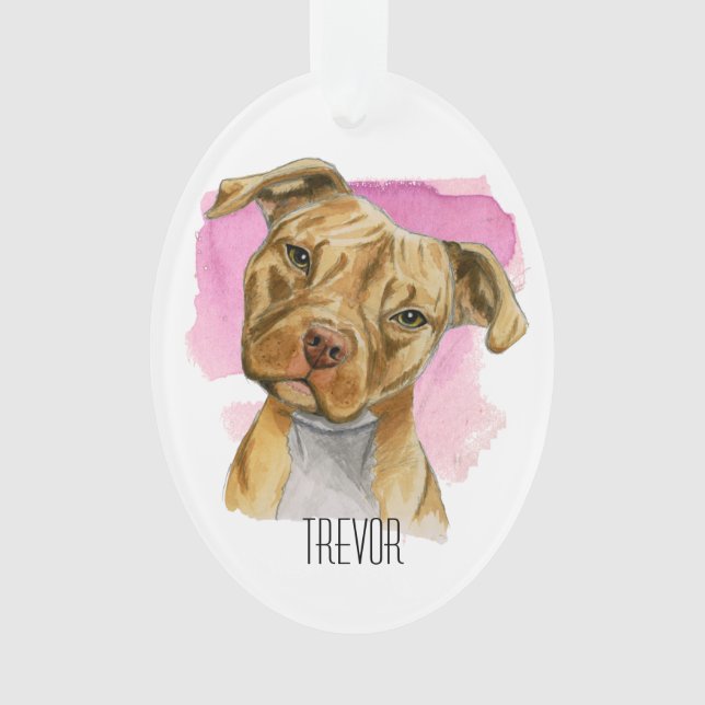 L'inclinaison | de tête de chien de Pitbull (devant)