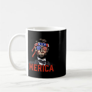 Lincoln 4th Of July Merica Abe Boys Men Women Amer Coffee Mug