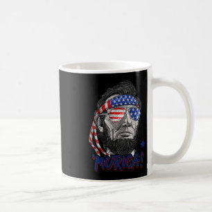 Lincoln 4th Of July Murica Men Women American Flag Coffee Mug