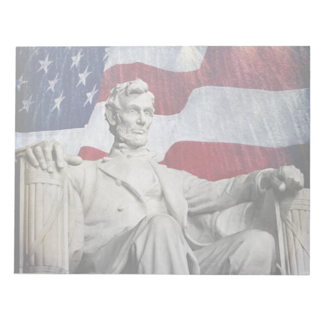 Lincoln and Fireworks Notepad (Front)