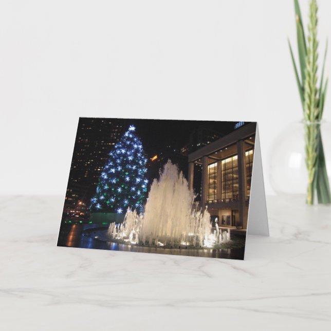 Lincoln Centre's Christmas Tree -  card (Front)