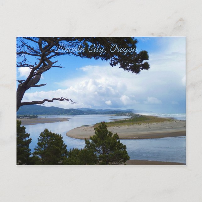 Lincoln City, Oregon Postcard (Front)