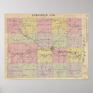 Lincoln County, Kansas Poster