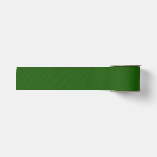 Lincoln Green Solid Colour Grosgrain Ribbon (Front)
