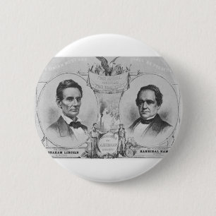 Lincoln - Hamlin 2 Inch Round Button