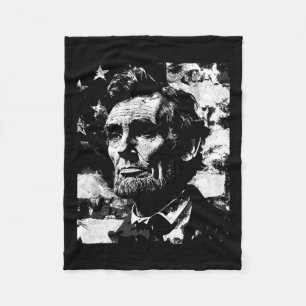 Lincoln History Teacher President 4th Of July Fleece Blanket