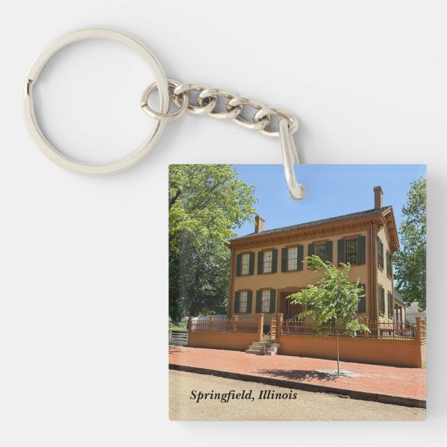  Lincoln Home Historic Site Keychain (Front)
