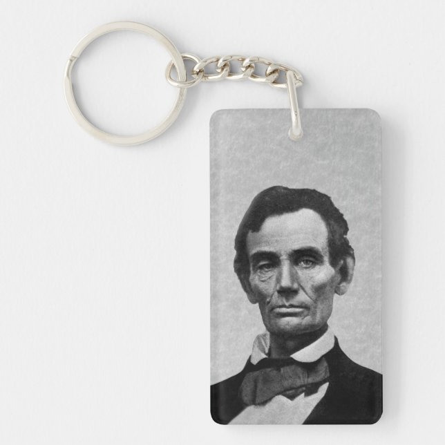 Lincoln Illinois Capitol Bicentennial Keychain (Front)
