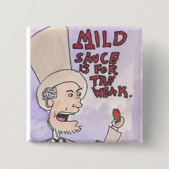 Lincoln is Bold! 2 Inch Square Button (Front)