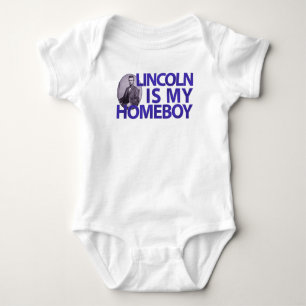 Lincoln Is My Homeboy Baby Bodysuit