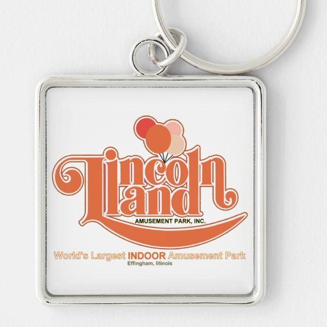 Lincoln Land Amusement Park, Effingham, Illinois Keychain (Front)