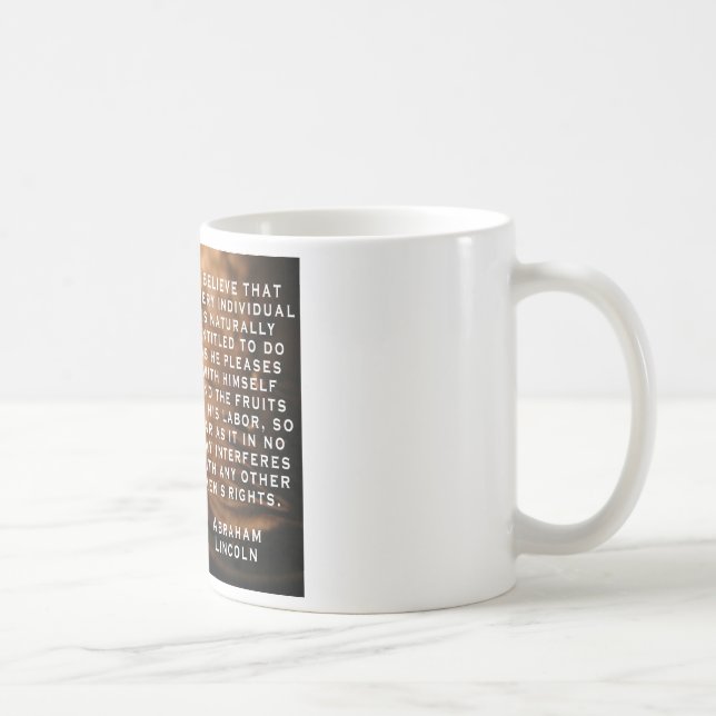 Lincoln Liberty Mug (Right)