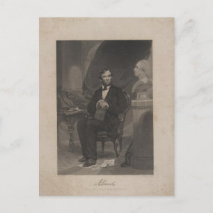 Lincoln Looks to Washington Postcard