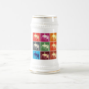 Lincoln Memorial Abstract Beer Stein