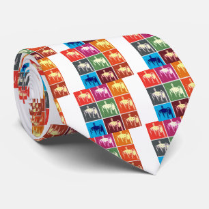 Lincoln Memorial Abstract Tie