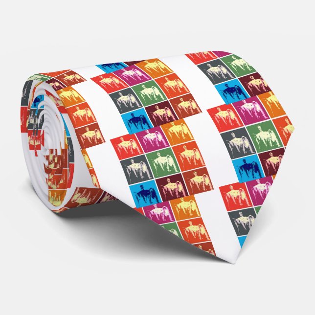 Lincoln Memorial Abstract Tie (Rolled)