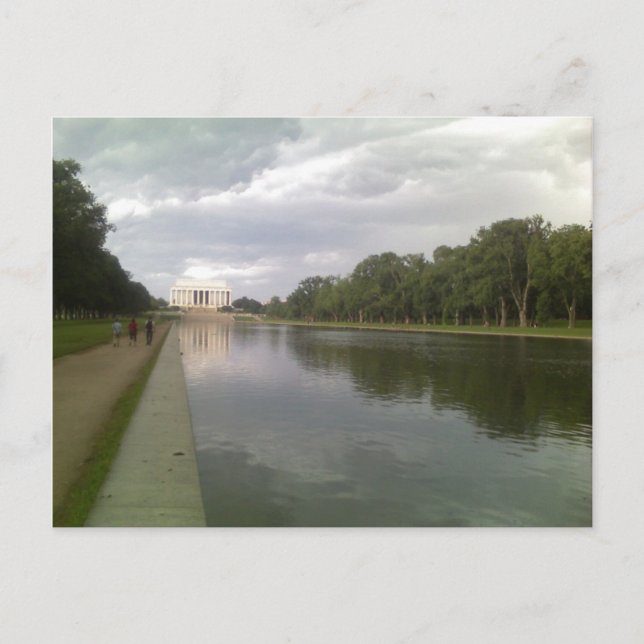 Lincoln Memorial and Reflecting Pool Postcard (Front)