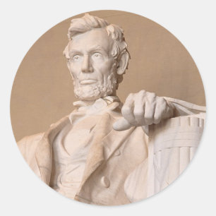 Lincoln Memorial Classic Round Sticker