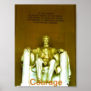 Lincoln Memorial poster .motivational
