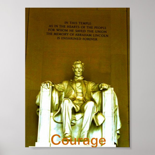 Lincoln Memorial poster .motivational (Front)