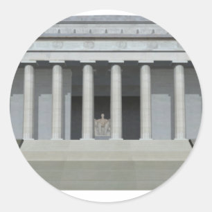 Lincoln Memorial: Washington DC Classic Round Sticker