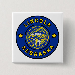 Lincoln Nebraska 2 Inch Square Button