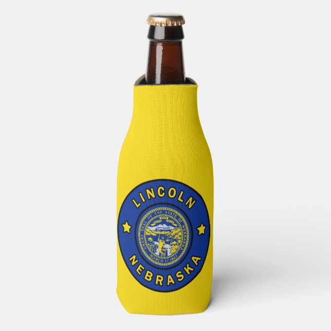 Lincoln Nebraska Bottle Cooler (Bottle Front)