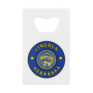 Lincoln Nebraska Credit Card Bottle Opener