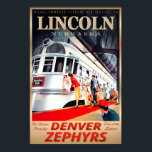 Lincoln Nebraska Denver Zephyrs Burlington Route Poster<br><div class="desc">Lincoln Nebraska Denver Zephyrs Burlington Route New Retro Deco Railroad Train Travel Poster Art Print Art Print 219

vintage art print,  retro gig poster,  gothic horror art,  alternative wall decor,  surrealist poster,  rock concert print,  sci fi alien art,  macabre illustration,  dark aesthetic,  pop culture poster</div>