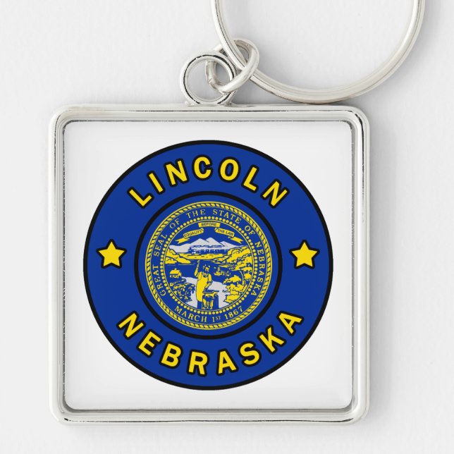 Lincoln Nebraska Keychain (Front)