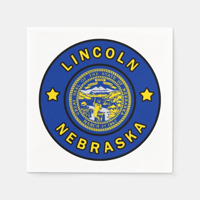 Lincoln Nebraska Napkin (Front)