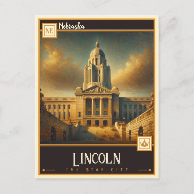 Lincoln, Nebraska | Vintage Postcard (Front)