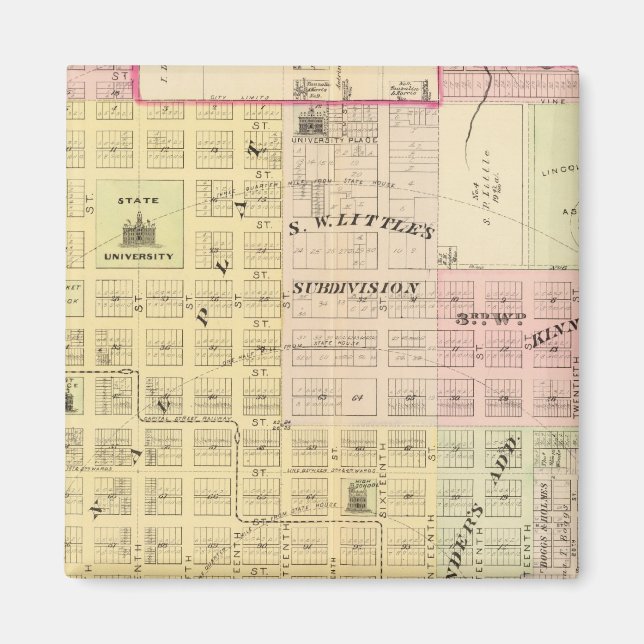 Lincoln North, Nebraska Magnet (Front)