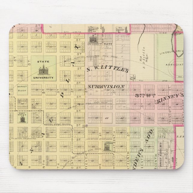 Lincoln North, Nebraska Mouse Pad (Front)