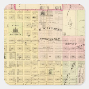 Lincoln North, Nebraska Square Sticker