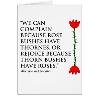 Lincoln: on Thornes and Roses (One Rose).