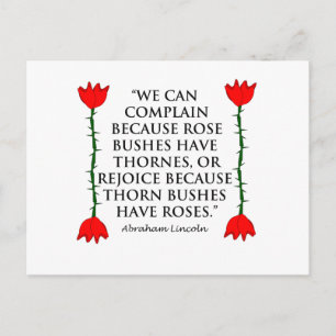 Lincoln: on Thornes and Roses (Two Roses). Postcard
