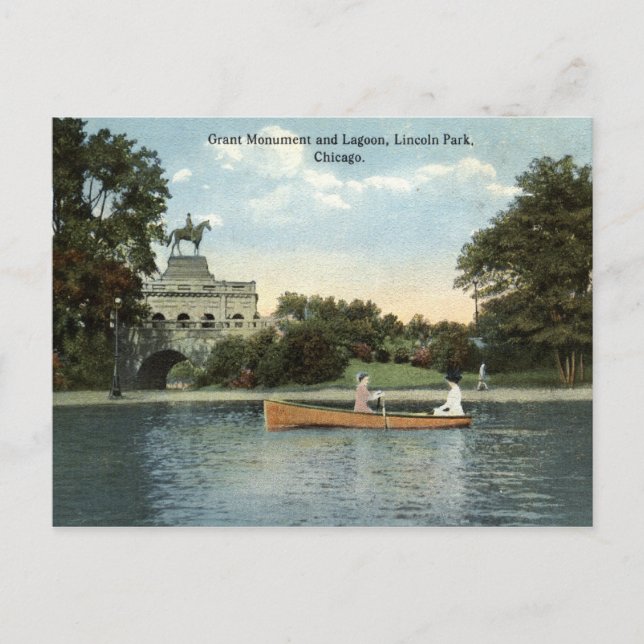 Lincoln Park, Chicago 1915 Vintage Postcard (Front)