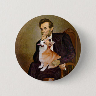 Lincoln - Pembroke Welsh Corgis (two) 2 Inch Round Button