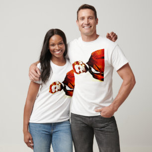 Lincoln Pop Art Colorized Sideways Portrait T-Shirt