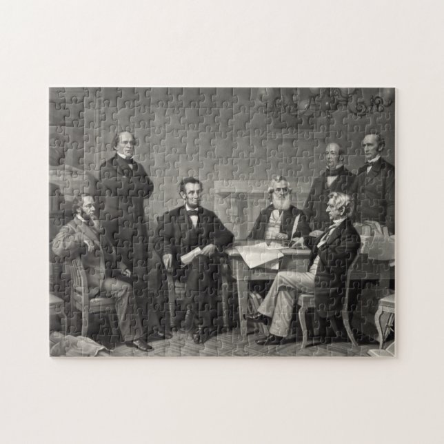 Lincoln Reading the Emancipation Proclamation Jigsaw Puzzle (Horizontal)