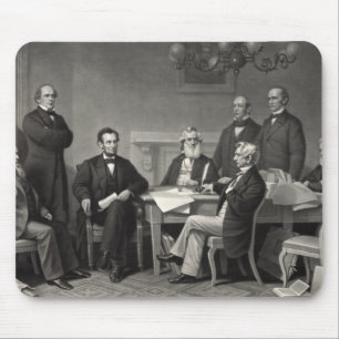 Lincoln Reading the Emancipation Proclamation Mouse Pad